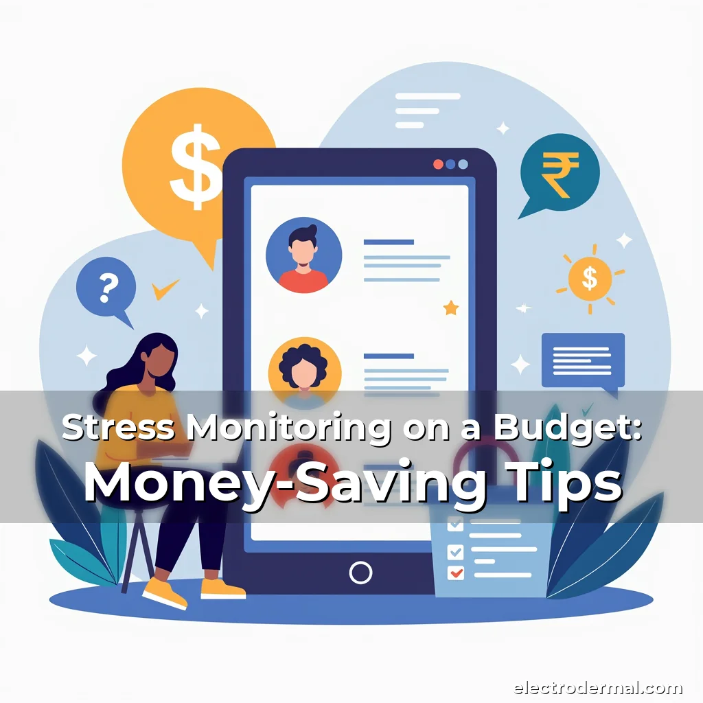Artistic representation for Stress Monitoring on a Budget: Money-Saving Tips