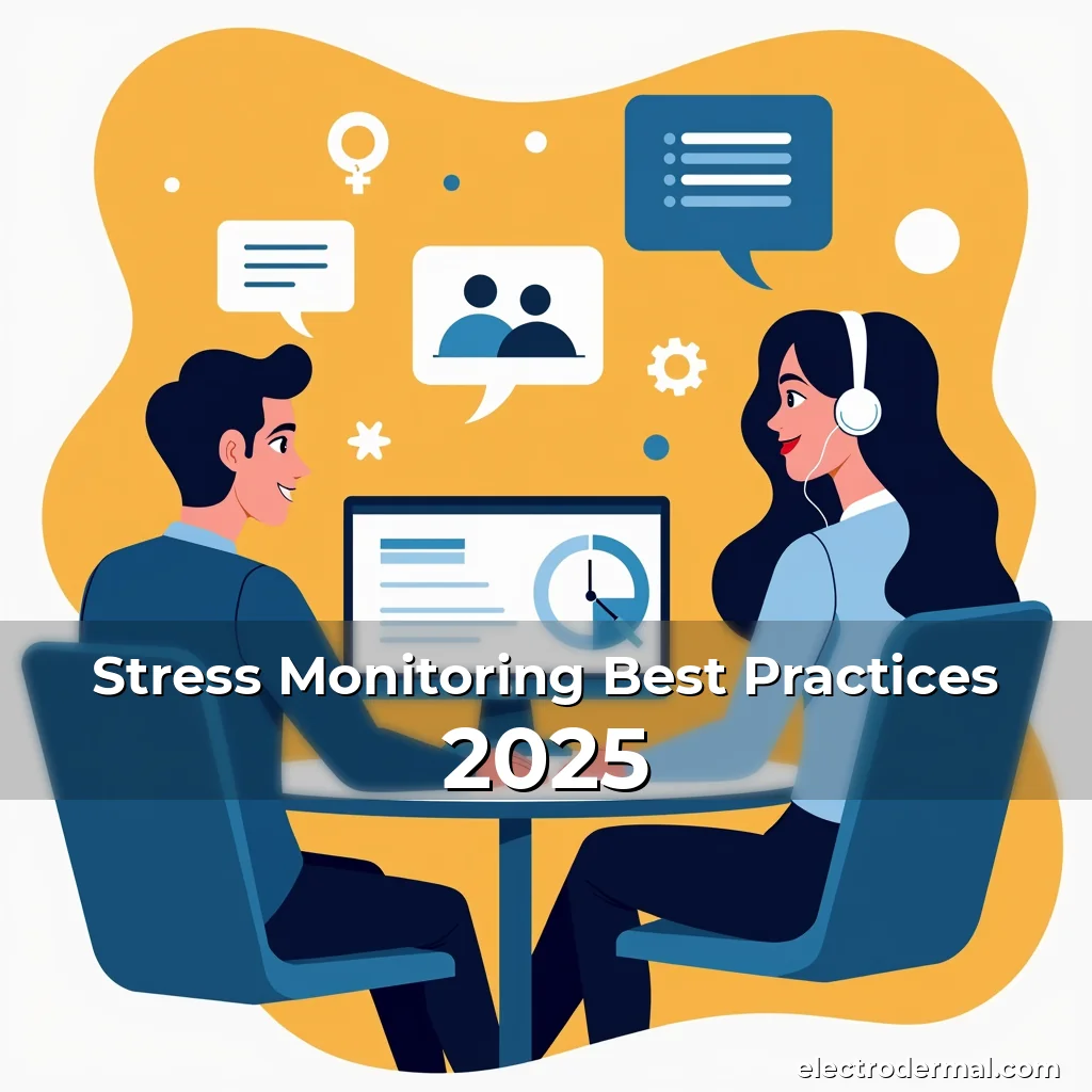 Artistic representation for Stress Monitoring Best Practices 2025
